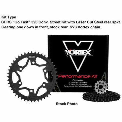 Vortex Suzuki GSXR 1000 2007-2008 V3 Chain Sprocket Kit 16-43 520RX3